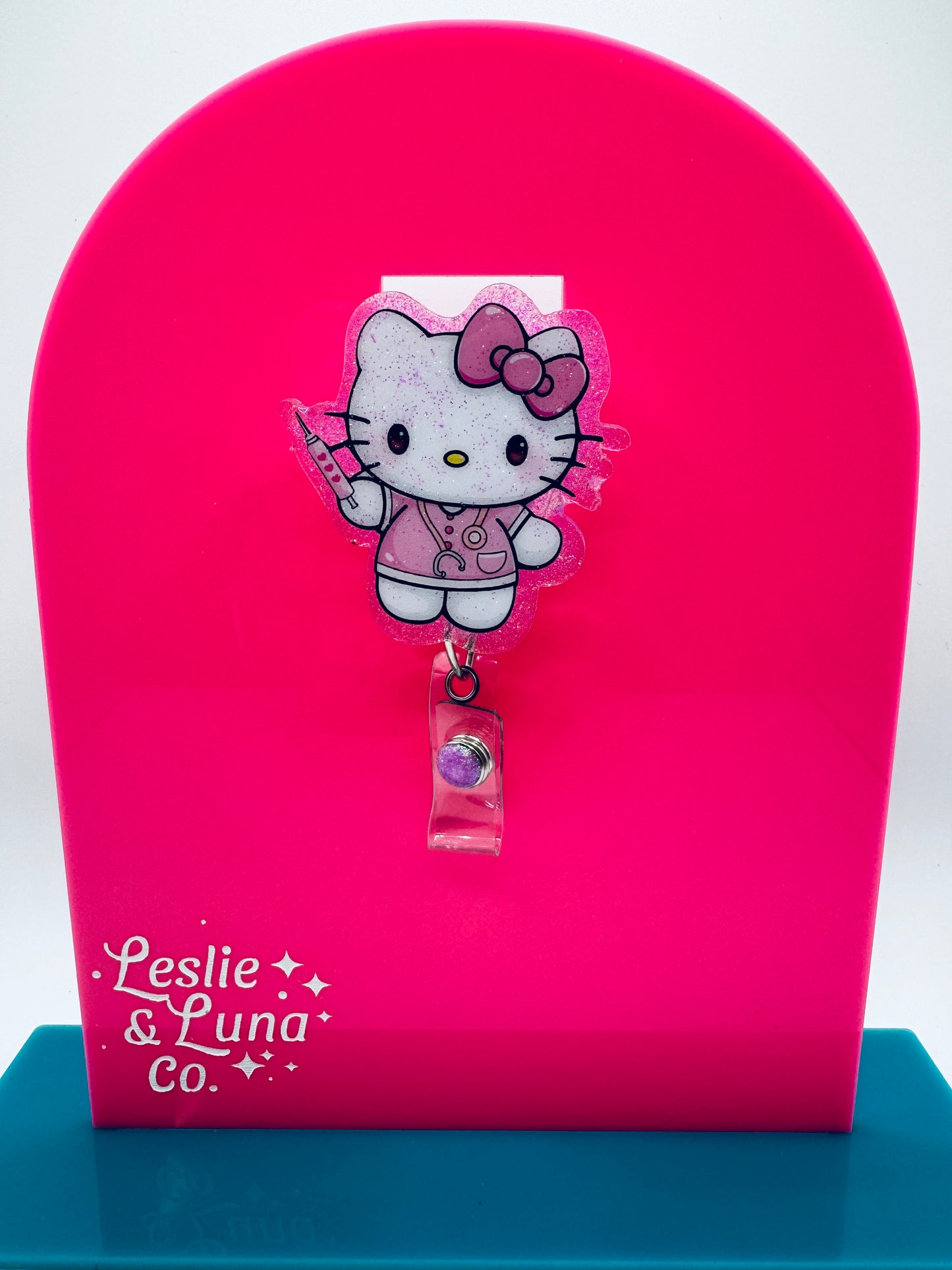 Kitty Nurse Badge Reel