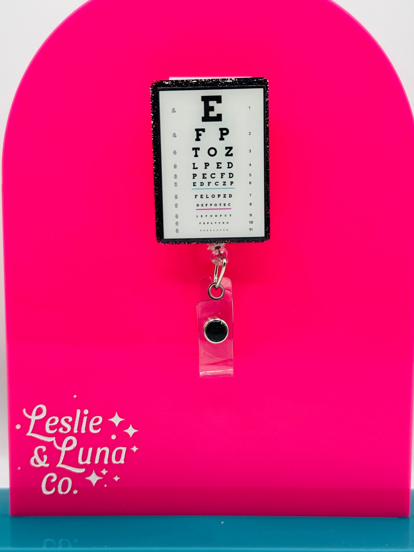Eye Chart Badge Reel
