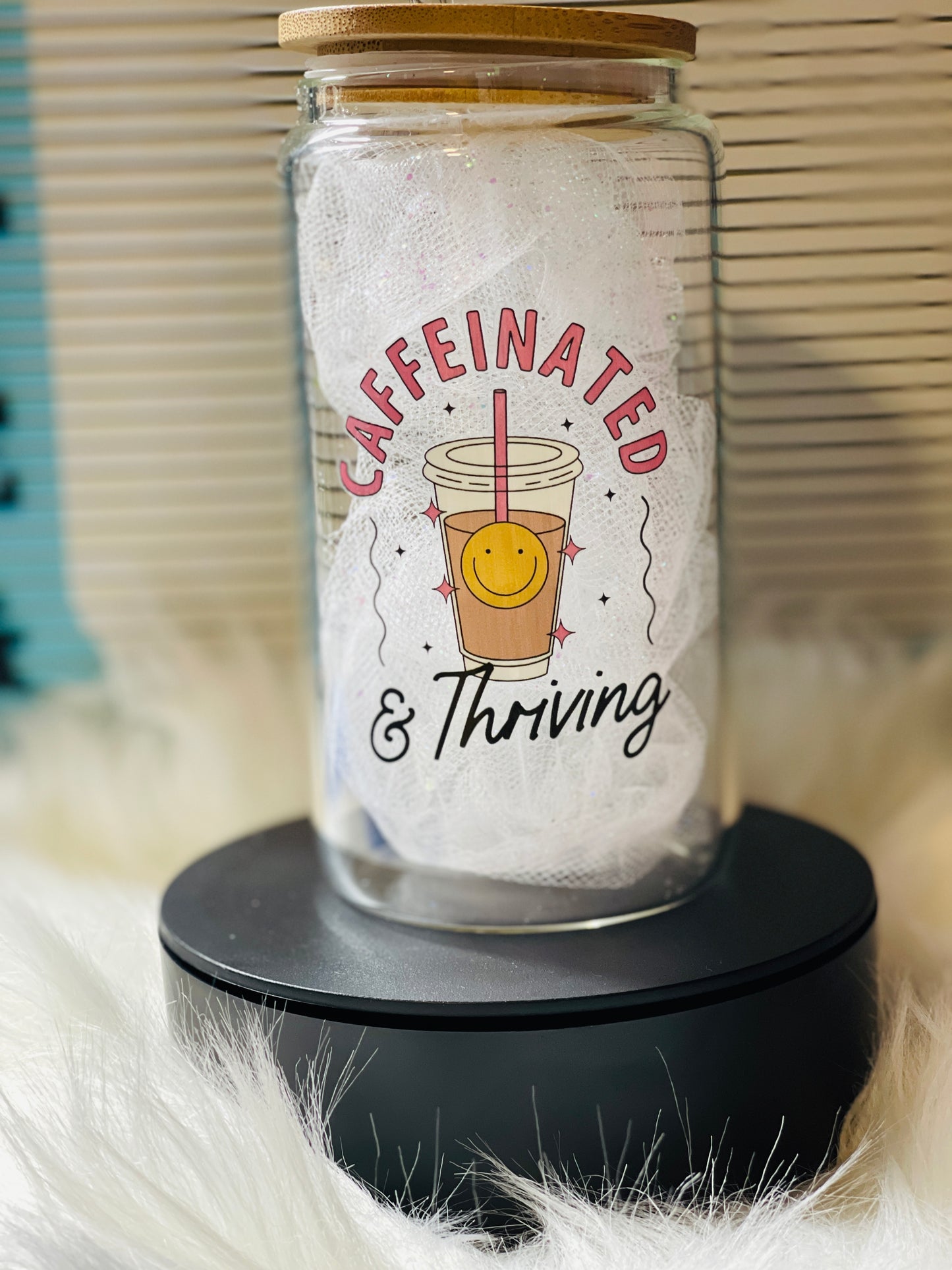 Caffeinated and Thriving 16oz Cup