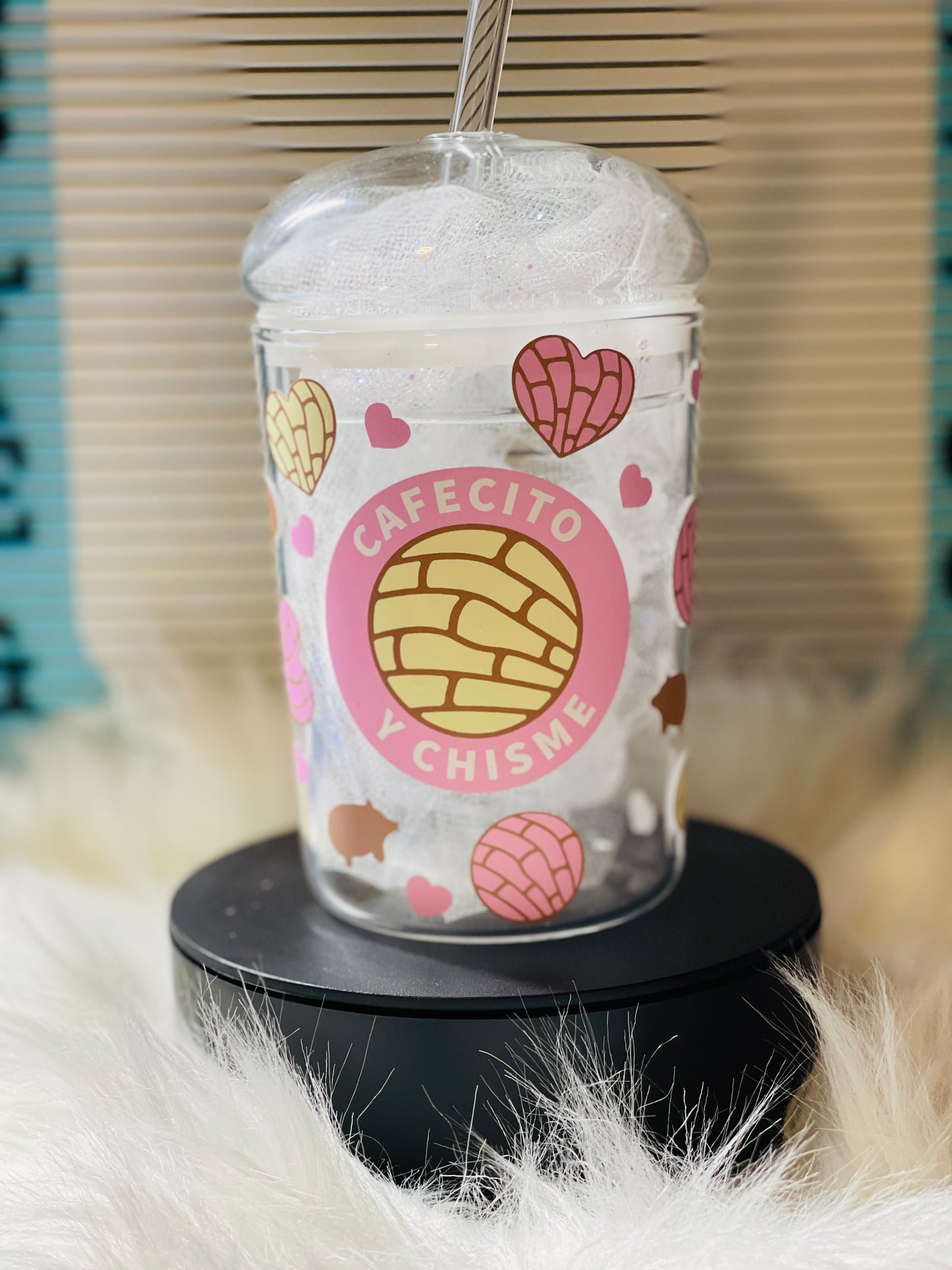Cafecito y Chisme Dome 16oz Cup