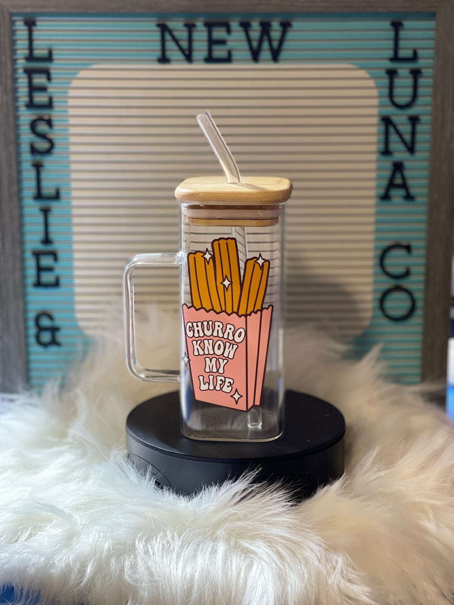 Churro Know My Life Square 12oz Cup