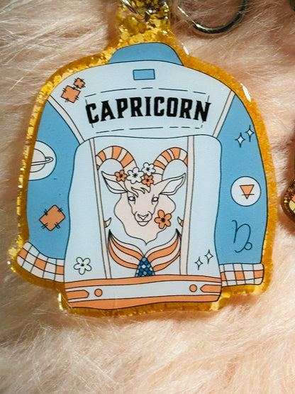 Zodiac Jacket Keychains