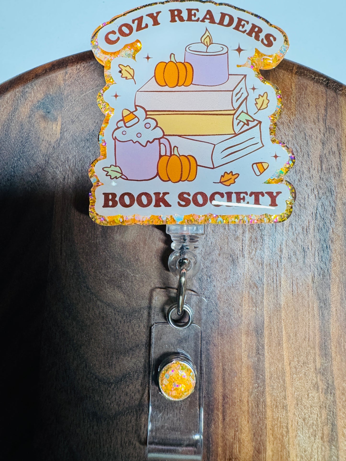 Cozy Readers Book Society Badge Reel